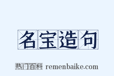 名宝造句是什么意思的图片